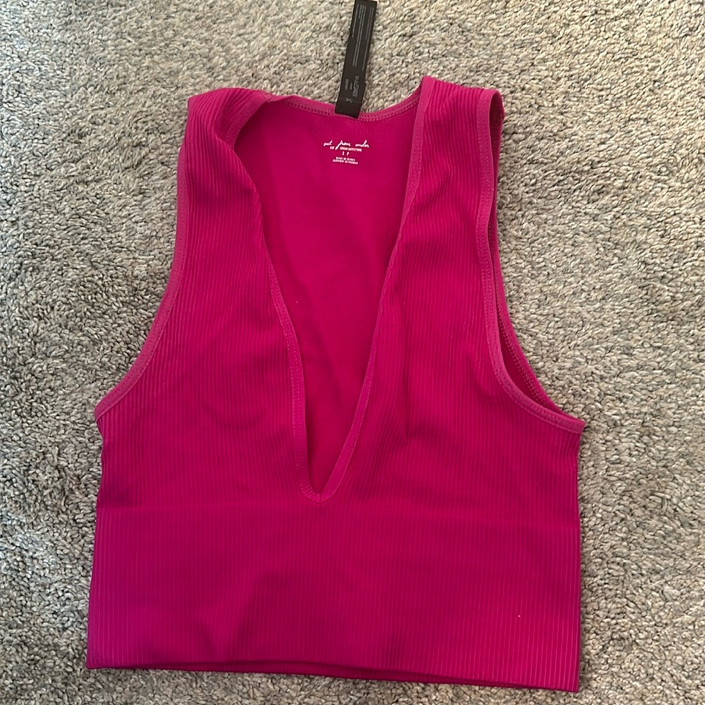 Urban outfitters out from under hailey seamless knit plunge bra top